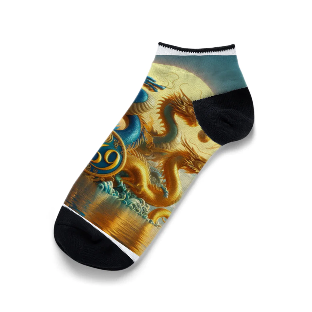 29 dragonのdragon369-2 Ankle Socks