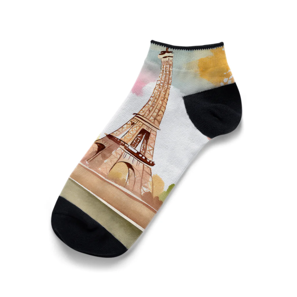 tyu-ripuのparis spring Ankle Socks