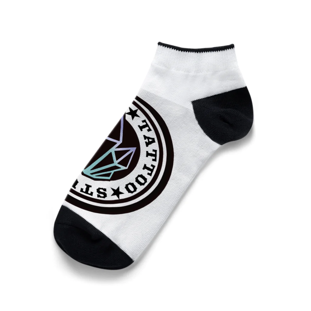 CRYSTAL TATTOO STUDIO のCRYSTAL TATTOO LOGO ソックス Ankle Socks