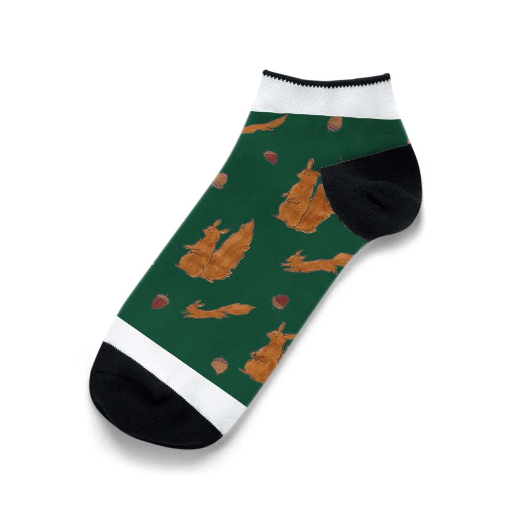 maru-marumochiの動物柄２ Ankle Socks