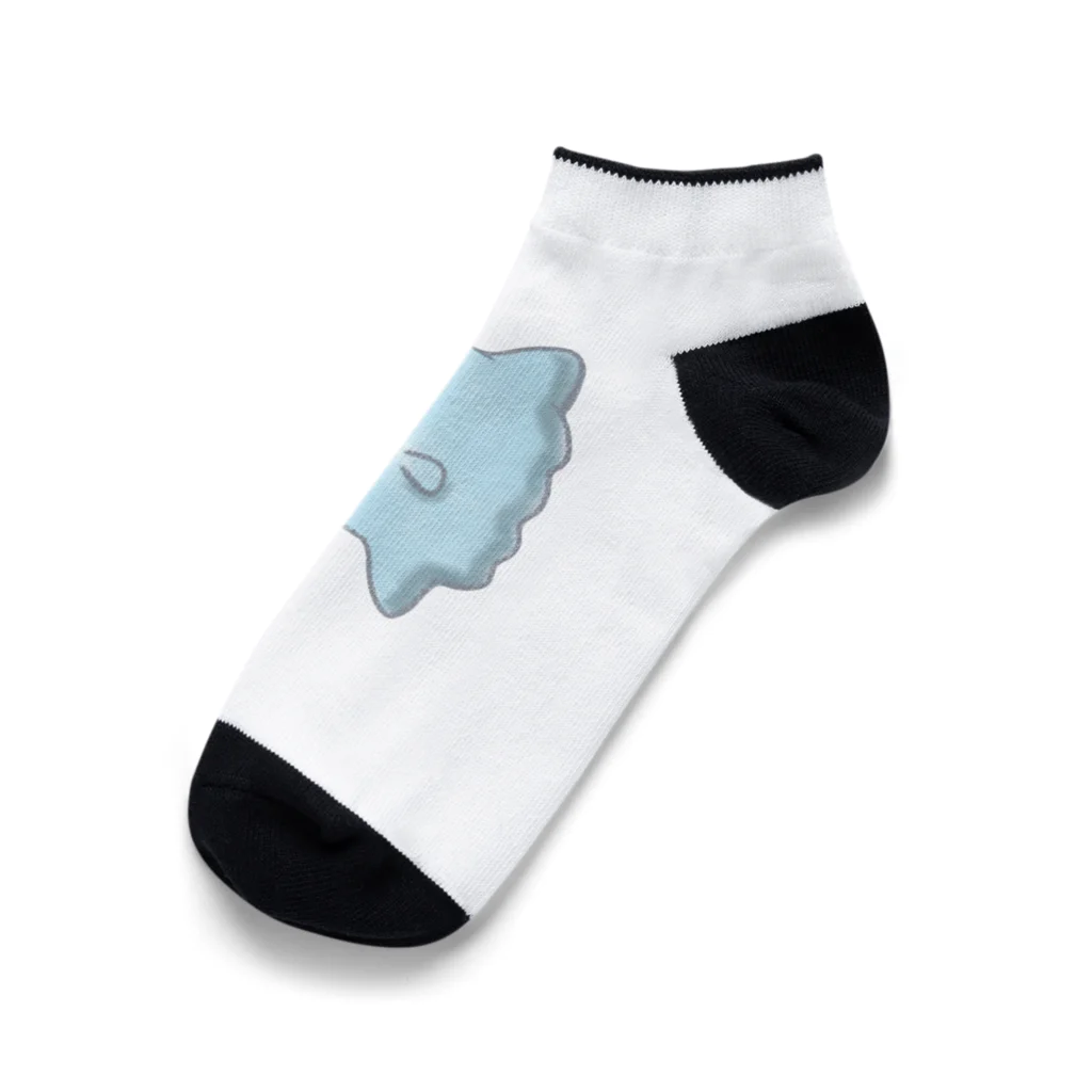 なんか性格良さげな生き物たちのまんぷくマンボウくん Ankle Socks