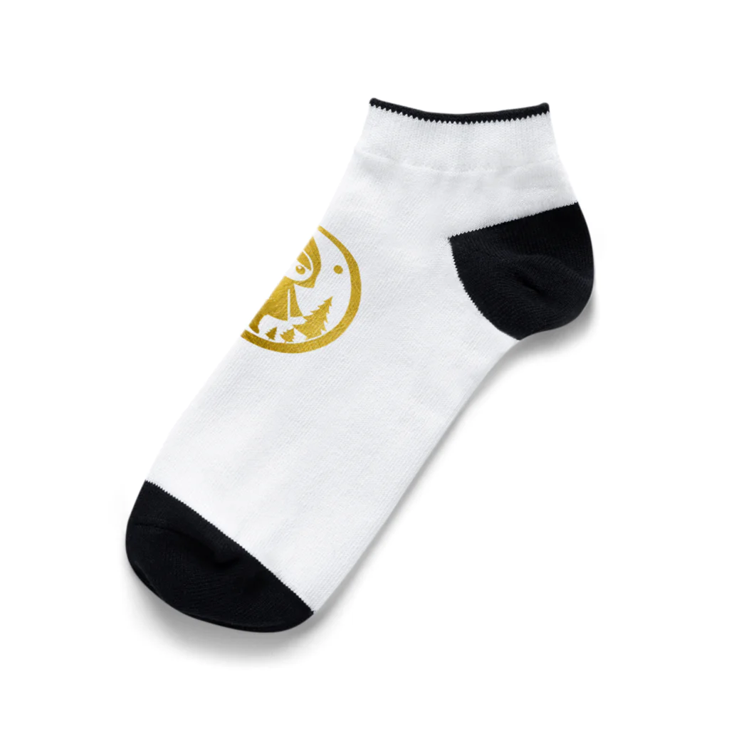 8890の金箔　少女 Ankle Socks