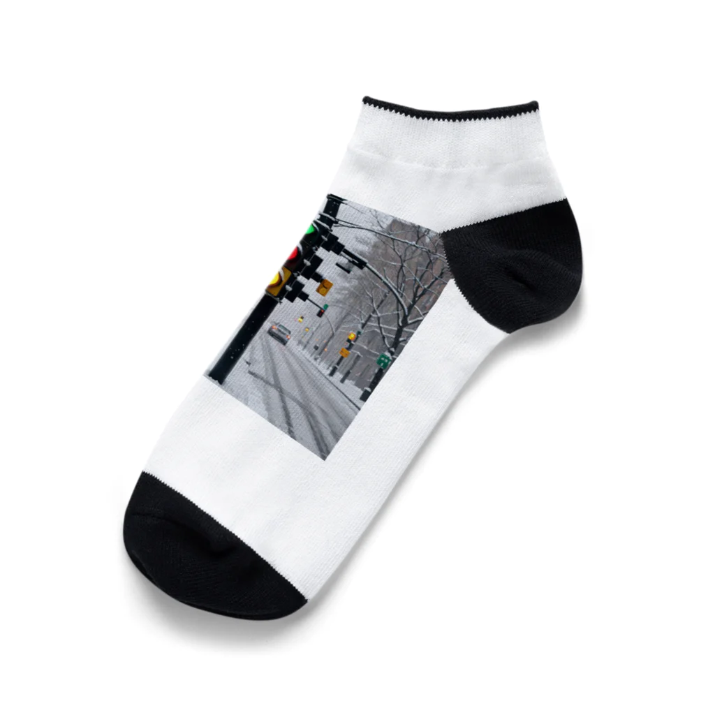 ft141104の「とある国の冬の信号」 Ankle Socks