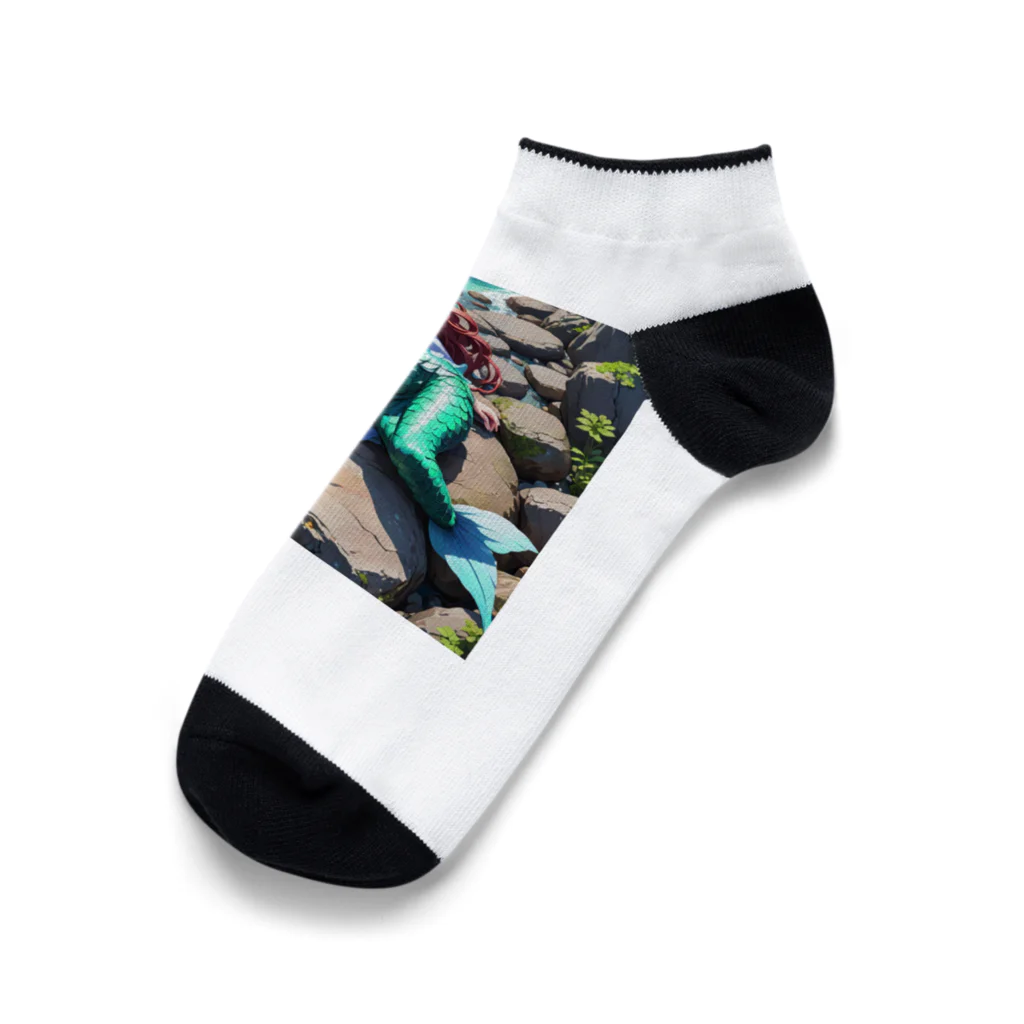 ぴよぴよショップの人魚姫のお昼寝 Ankle Socks