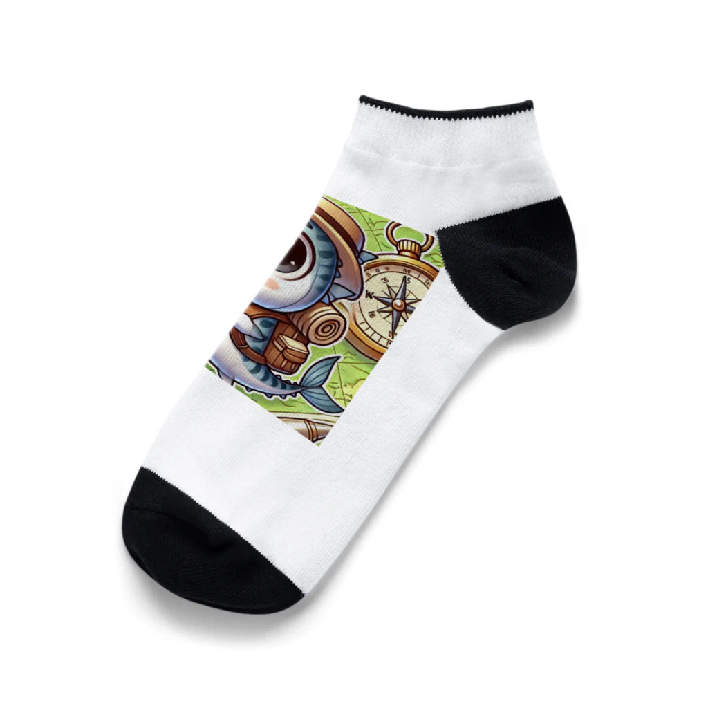 レトロのサバオくんの冒険 Ankle Socks