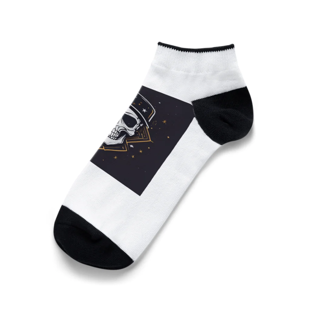 mackmのドクロアート Ankle Socks