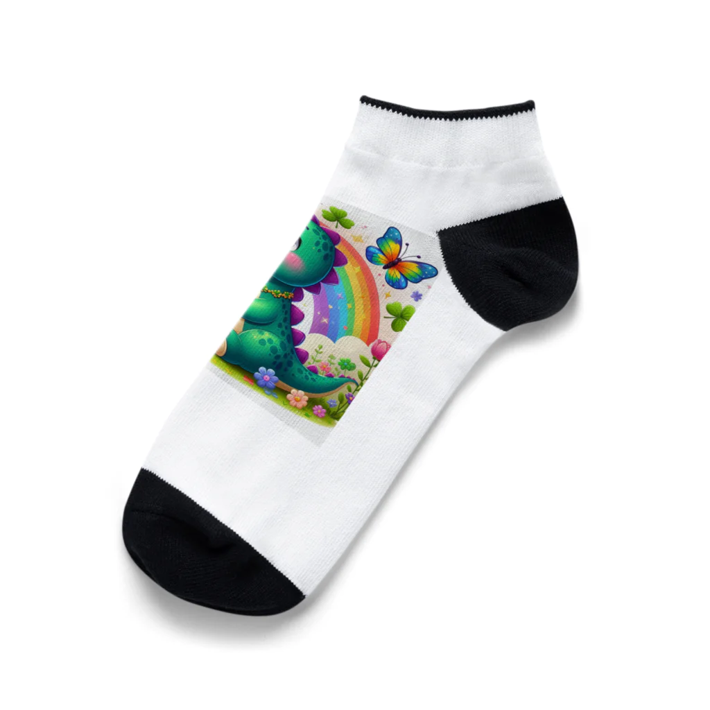 Happy Timeの恐竜くん Ankle Socks