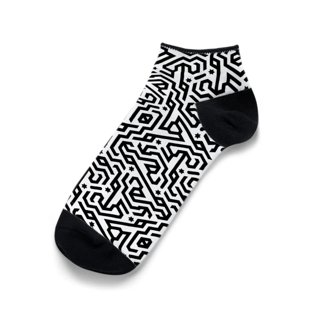 yukanakuraのNumeric Conversion Pattern #hex Ankle Socks