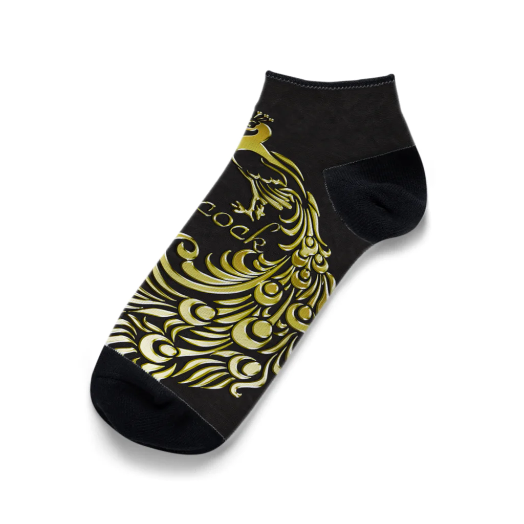 Ａ’ｚｗｏｒｋＳの黄金孔雀 Ankle Socks