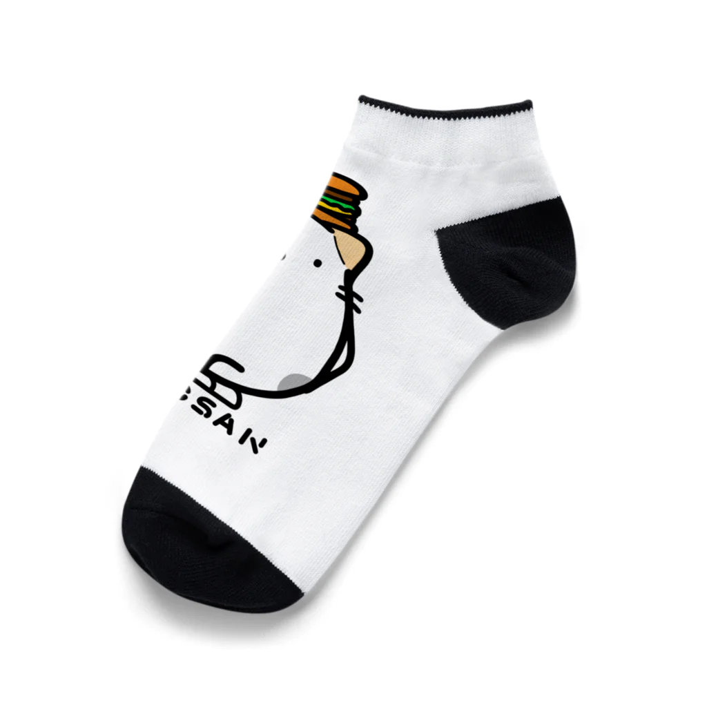 どやネコ！どやちゃん。のねこさんとハンバーガー Ankle Socks