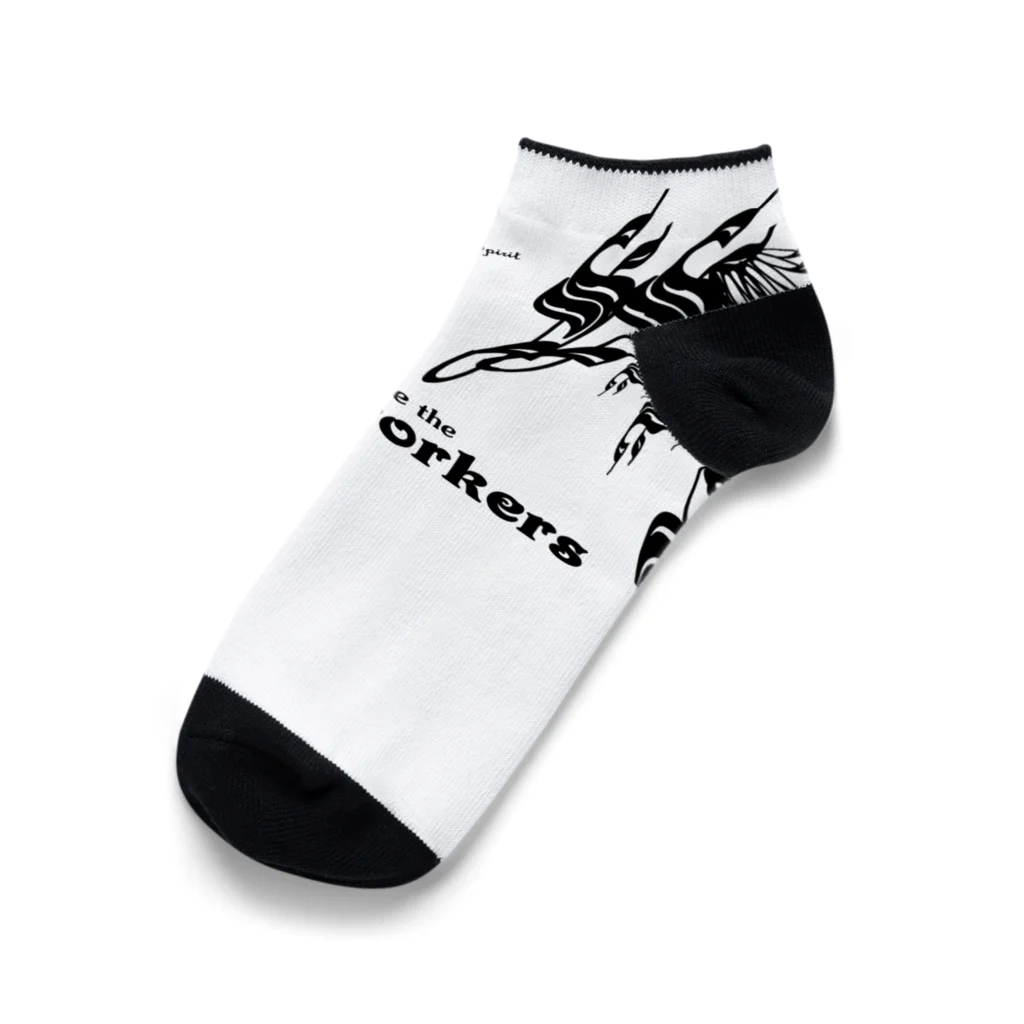 Ray's Spirit　レイズスピリットのLightworker（BLACK） Ankle Socks