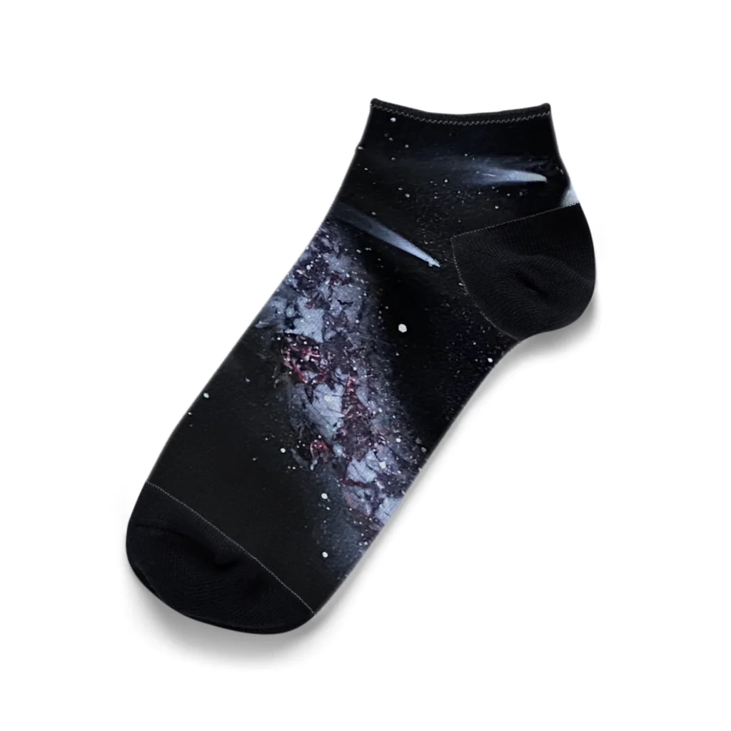 Yessy&Tomo Tienda de artistasの七夕の銀河 Ankle Socks