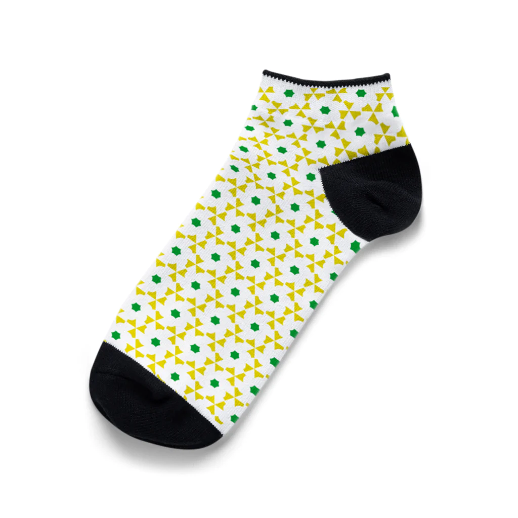 borderlessの花模様 Ankle Socks