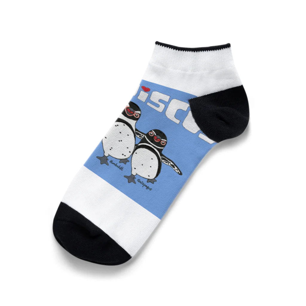 penguininkoのSpheniscus Quartet blueversion💙 Ankle Socks