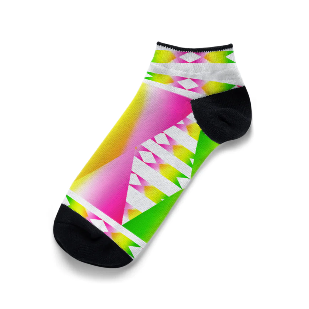 ✨🌈✨ユラクラカン🇯🇵 ✨🌈✨の🌸春色虹グラス🌈 Ankle Socks