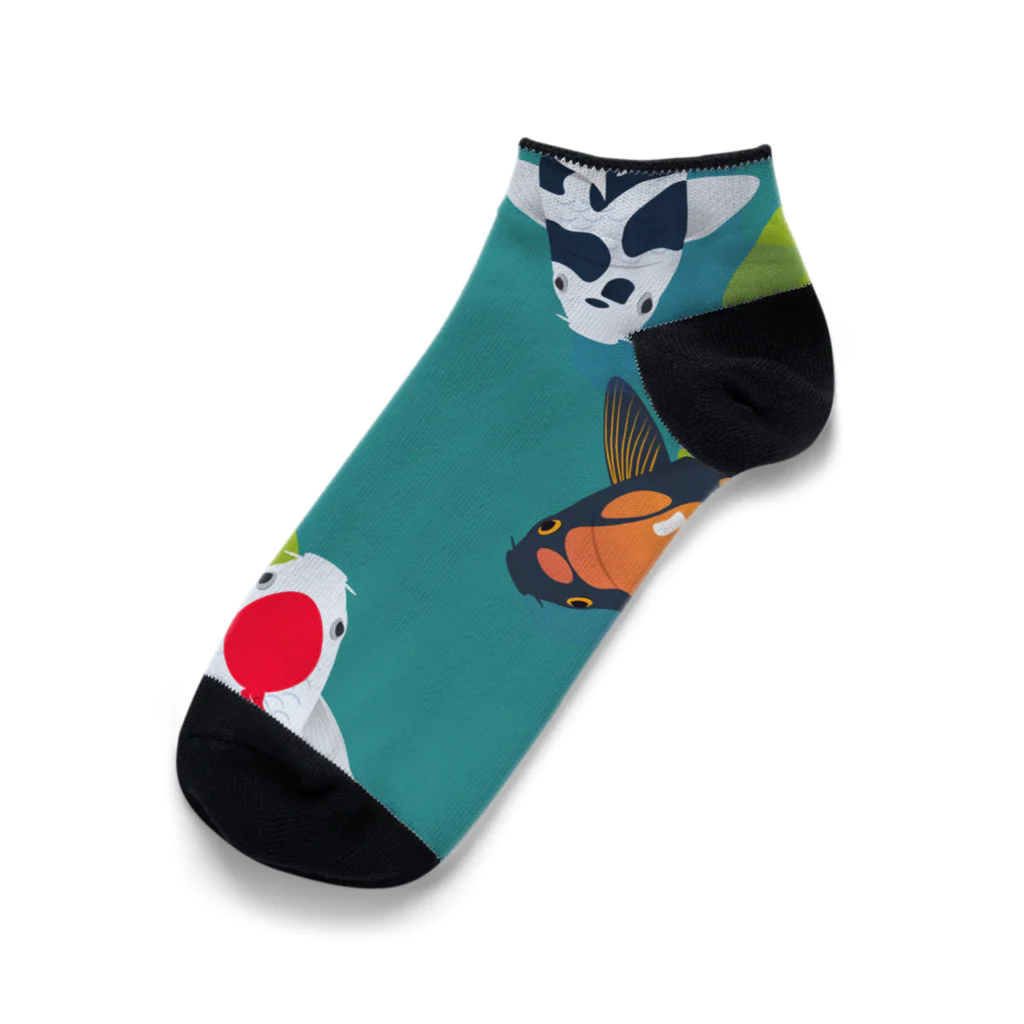 SANKAKU DESIGN STOREのひらひら、ゆらゆら、優雅に泳ぐ。B Ankle Socks