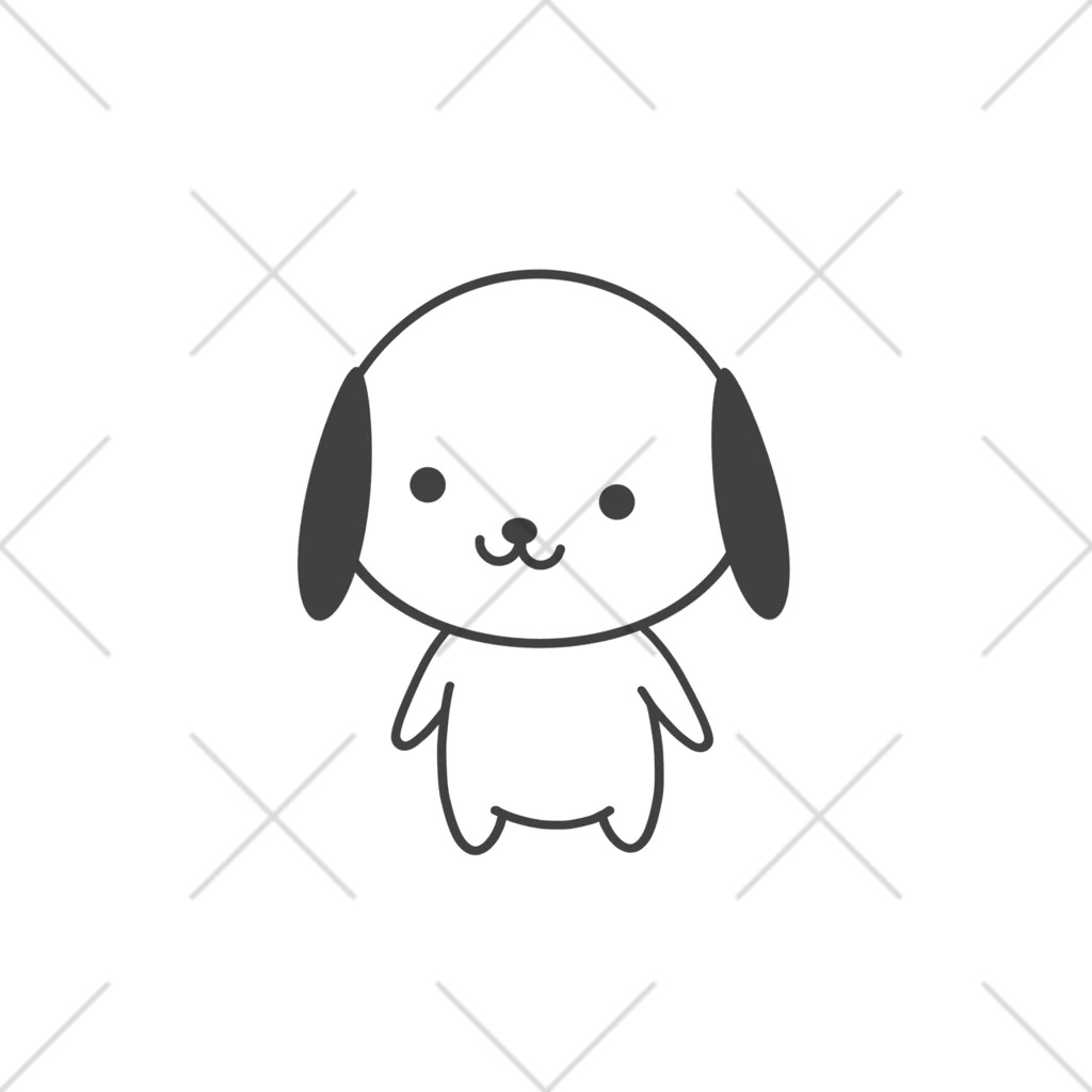 CryptoZamのたろ犬 くるぶしソックス