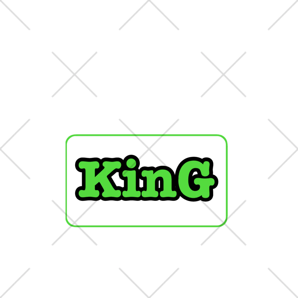 KinGのKinG 黒フチロゴシリーズ くるぶしソックス