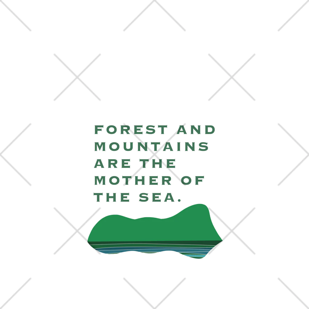 tidepoolの森と山は海の母design くるぶしソックス