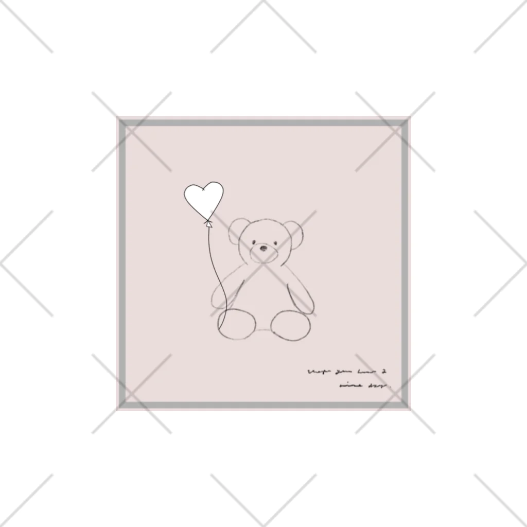rilybiiの🧸 Bear and heart white balloon . くるぶしソックス