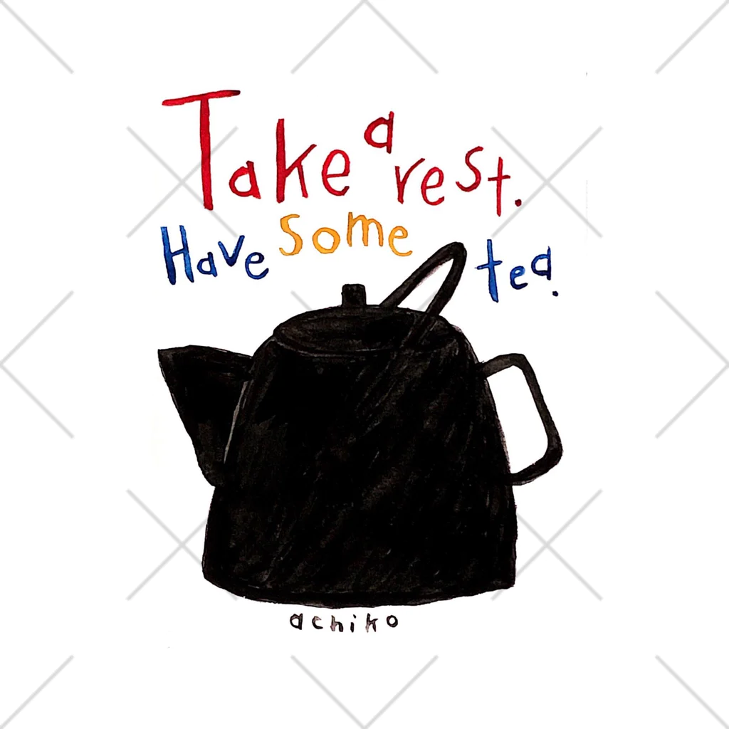 あちこささやまのTake a rest. Hove some tea.  くるぶしソックス