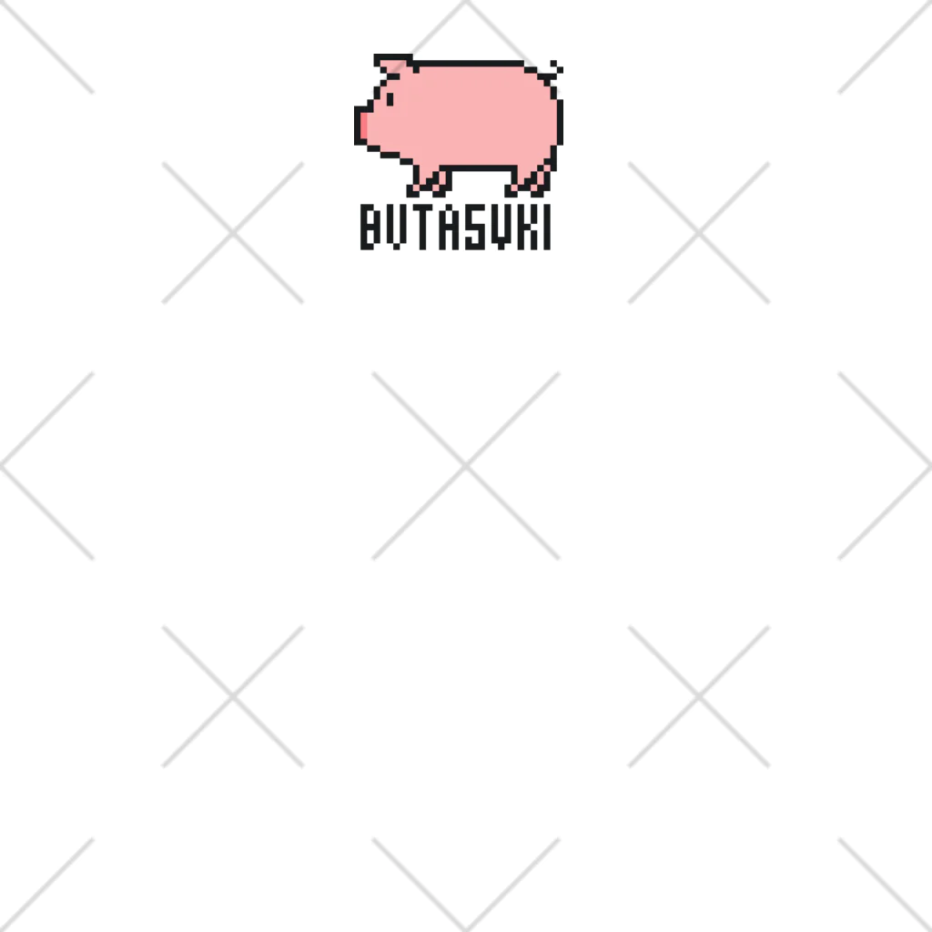 豚が好きな人のためのショップのBUTASUKI【ドット絵】 くるぶしソックス