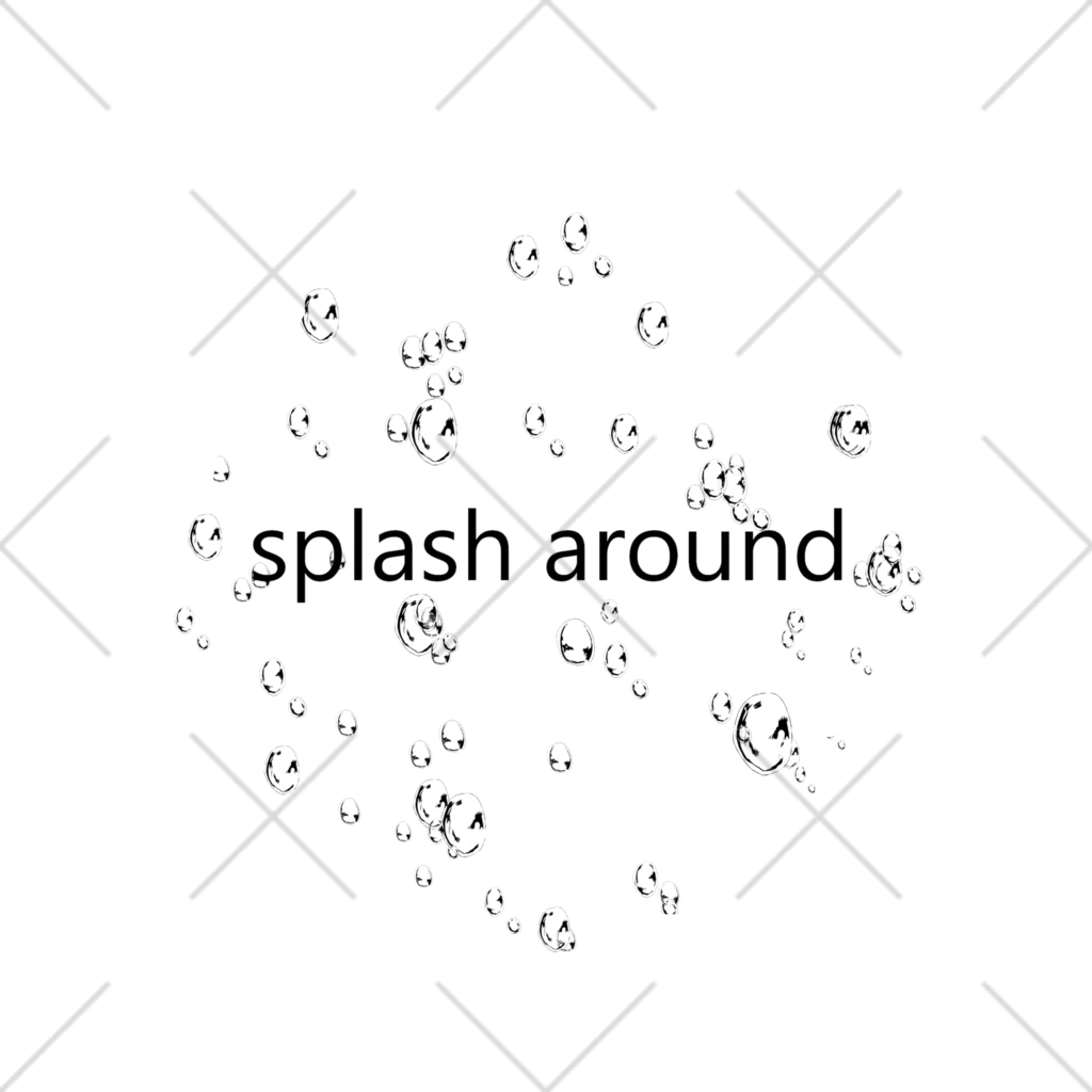 PERIDOTのSplash around（白） くるぶしソックス