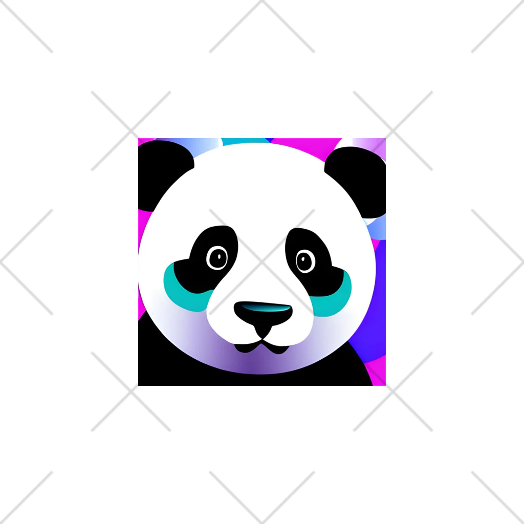 クリエイティブ・クリーチャーショップの蛍光ポップPANDA くるぶしソックス