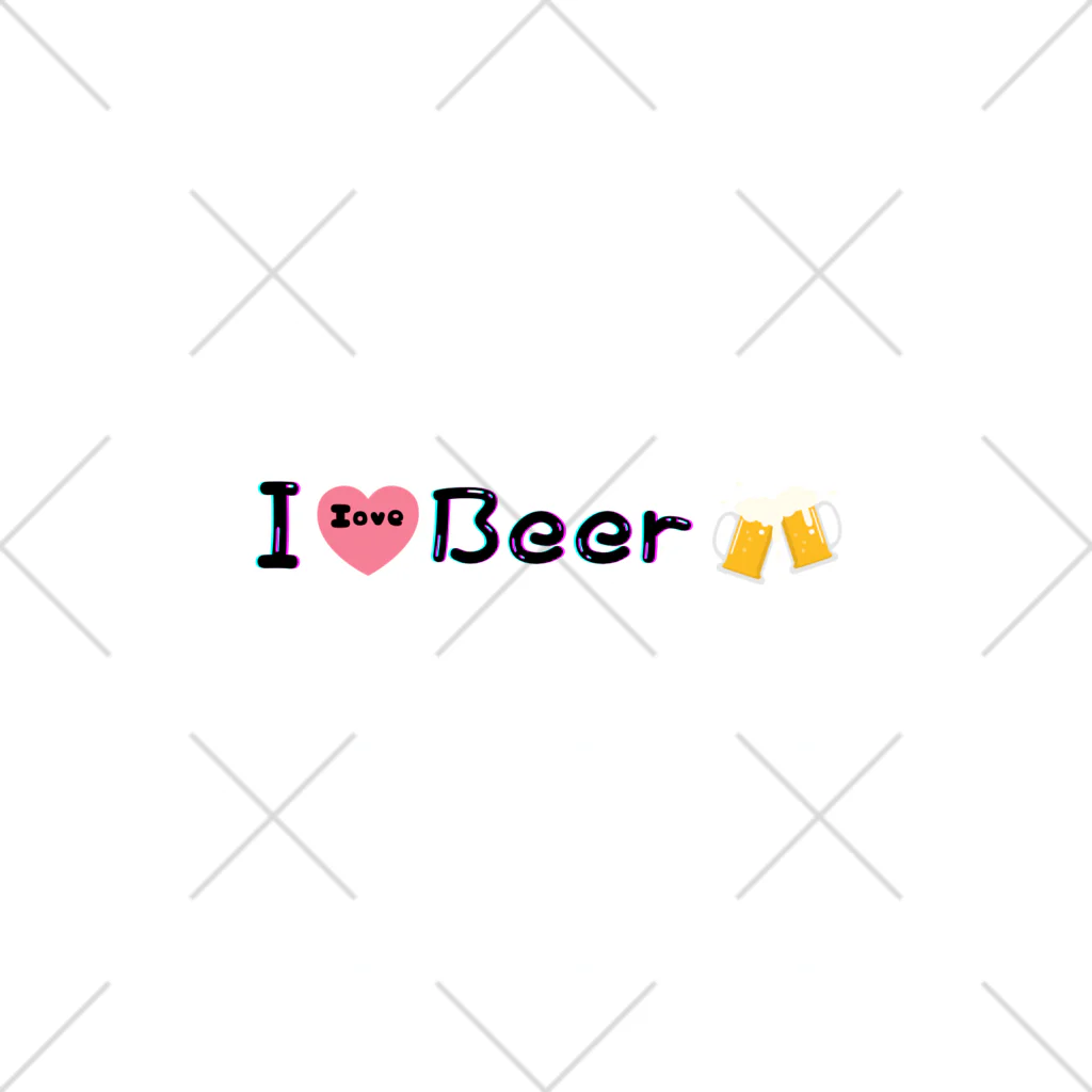 let's enjoyのlet's enjoy 【I Love Beer】 くるぶしソックス