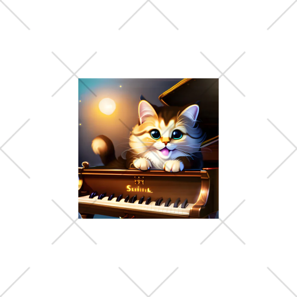 kitten pianistの子猫ピアニスト-1 くるぶしソックス
