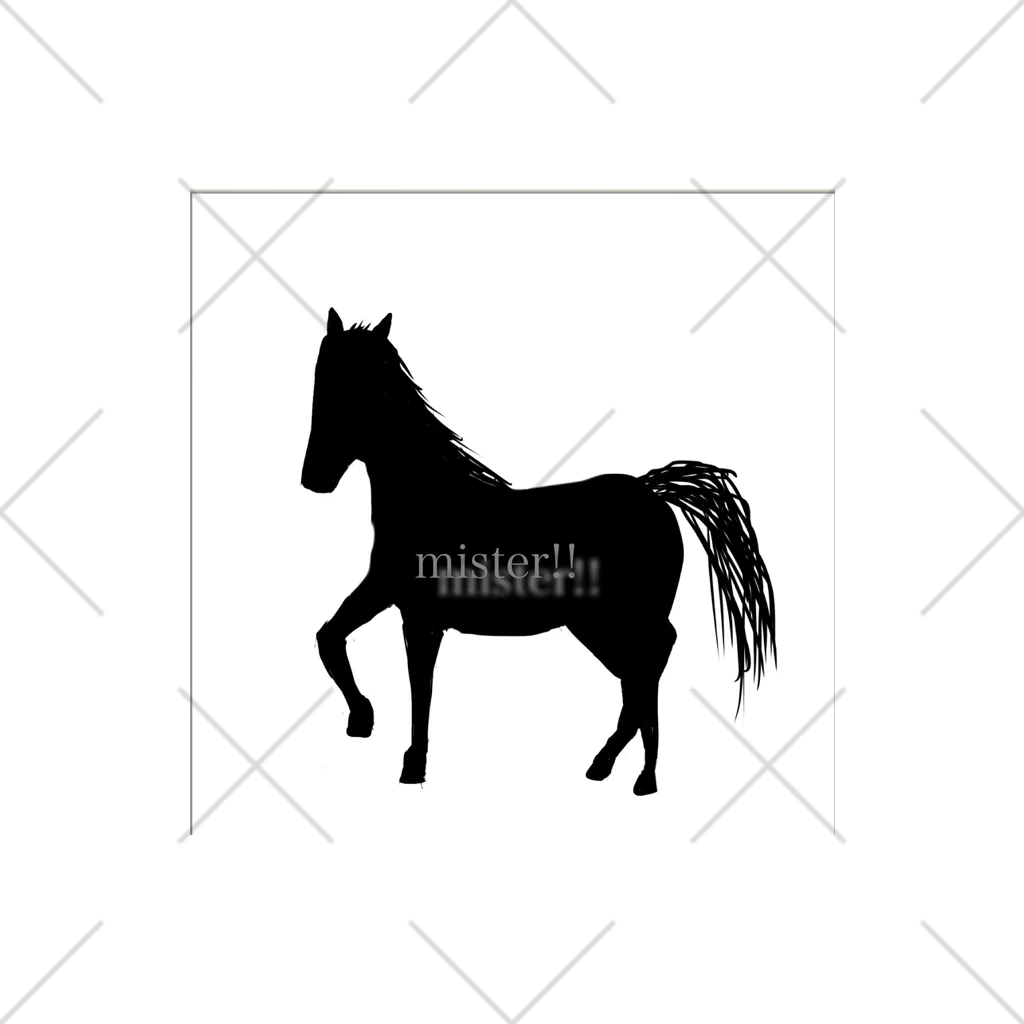 みんなのみすたーさんの silhouette horse くるぶしソックス