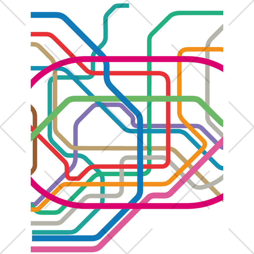 DRIPPEDの東京地下鉄路線図-東京メトロ路線図 ROUTE MAP TOKYO METROPOLITAN AREA- Ankle Socks