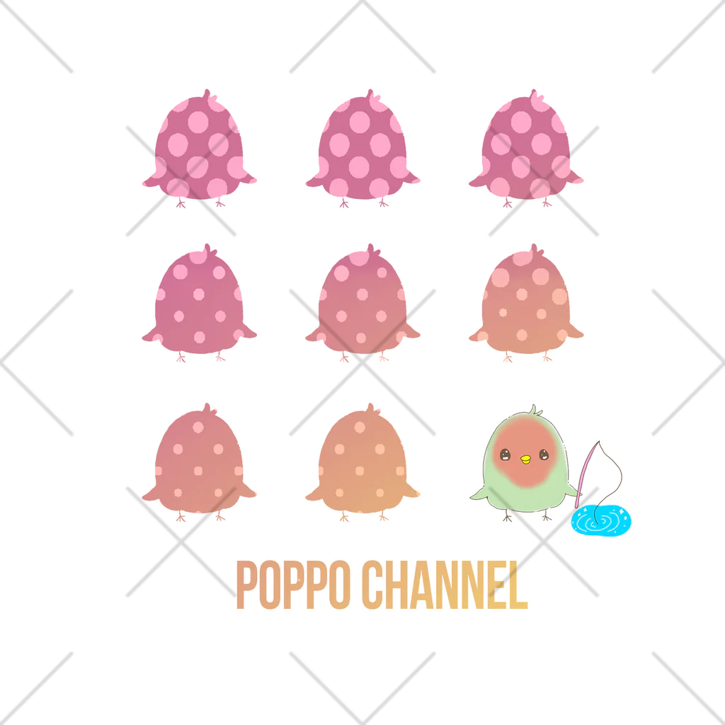 POPPO'S MARKETのぽっぽのオトモインコ くるぶしソックス