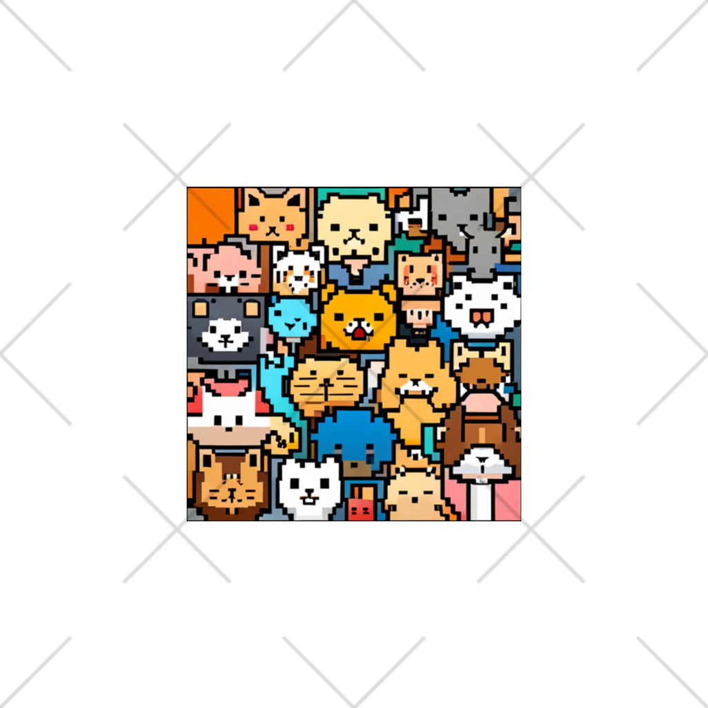 動物マニアのドット絵ショップのドット絵の可愛い動物たち Ankle Socks