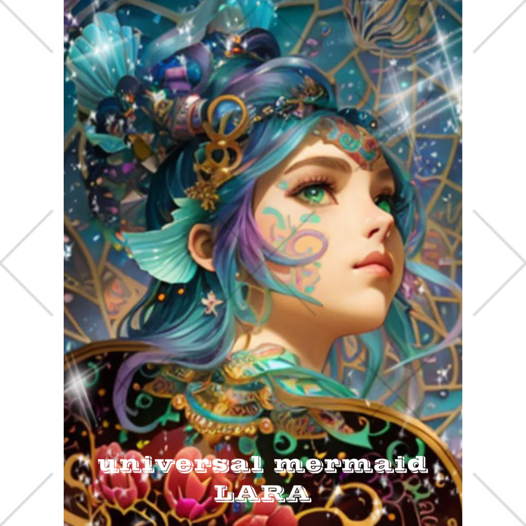 💖宇宙整体♪🌈♪こころからだチャンネル♪💖のuniversal mermaid LARA くるぶしソックス