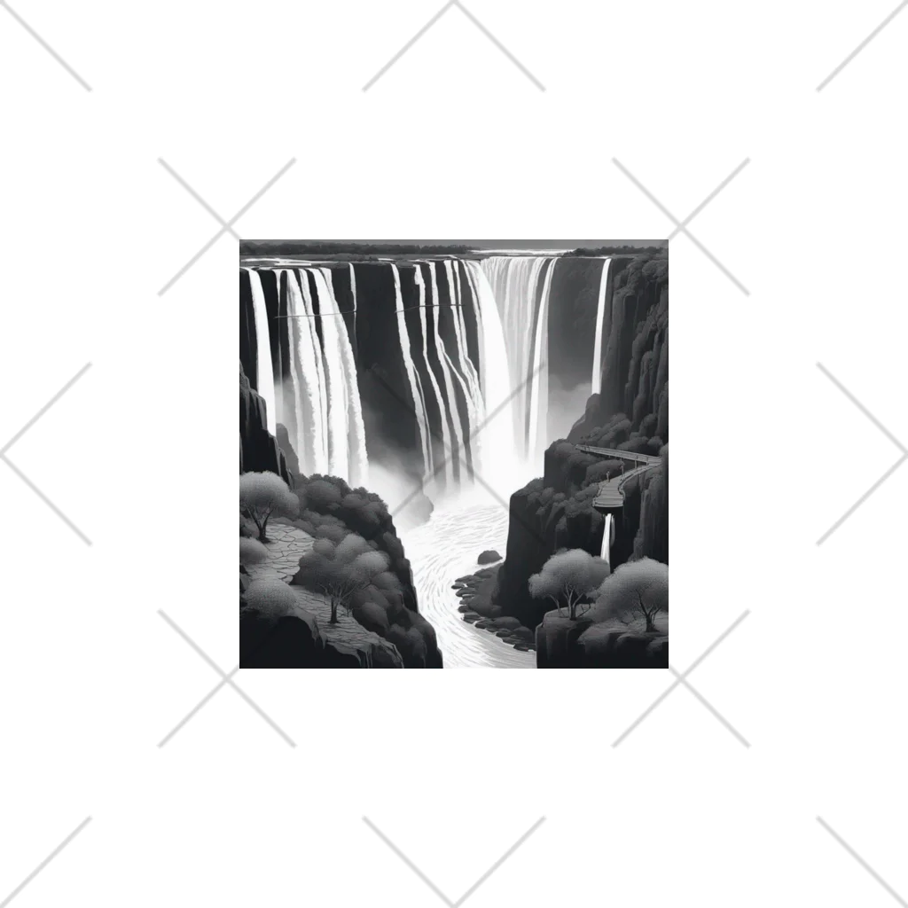 YoMiTの有名な観光スポットイメージ画像：ヴィクトリア滝（ザンビア、ジンバブエ） Ankle Socks