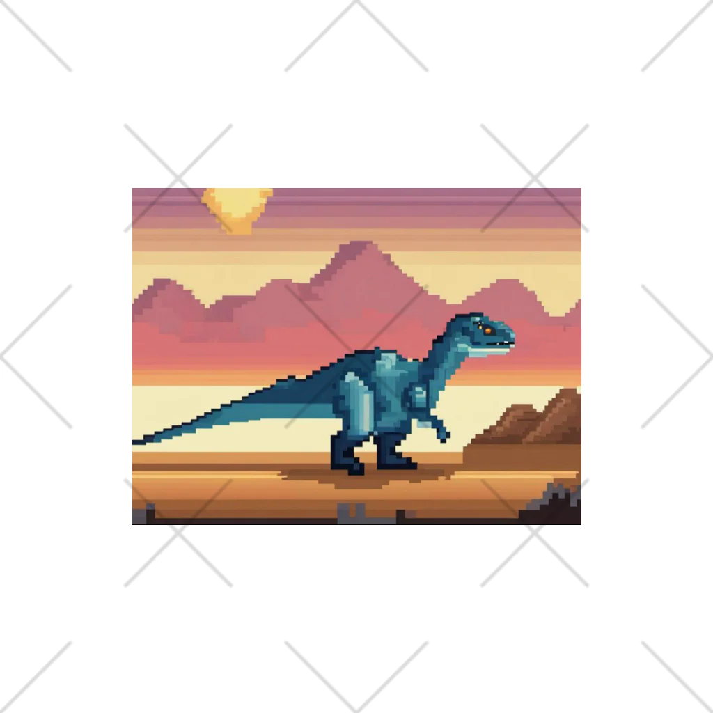 iikyanの恐竜㊺　マジュンガサウルス くるぶしソックス