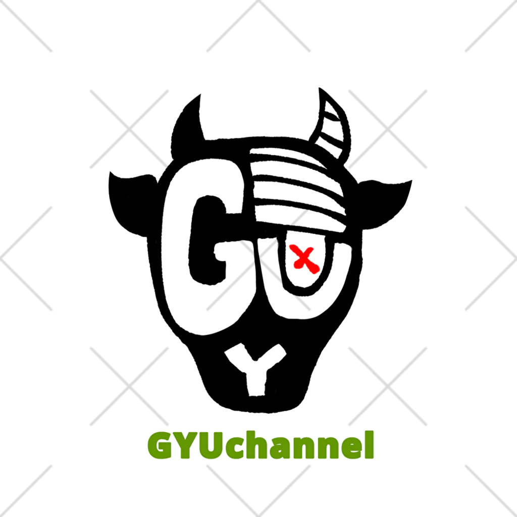 GYUSHOPのGYUchannel公式ロゴグッズ くるぶしソックス