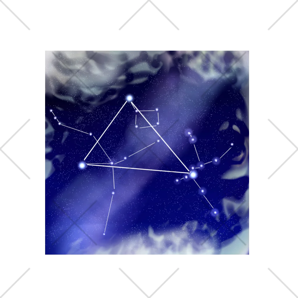 KafyRiruの雲の切れ間から覗く星 くるぶしソックス