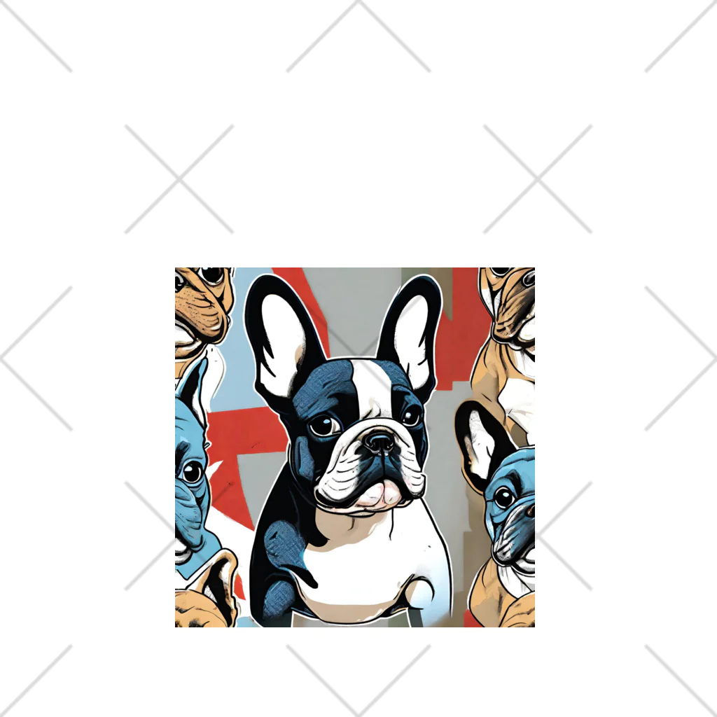 Artistic Allure EmporiumのCool French Bulldogs Ankle Socks