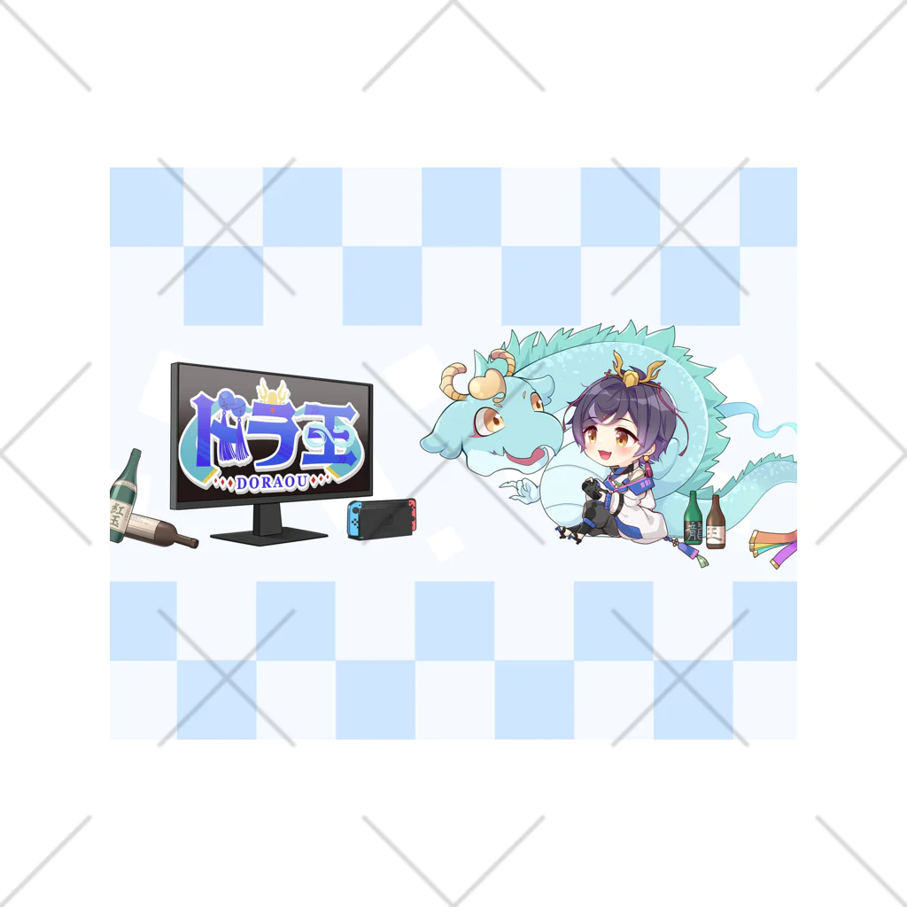 ドラ王👑🐉《vtuber》のヘッダーイラスト くるぶしソックス