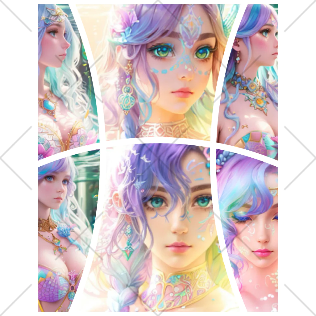 💖宇宙整体♪🌈♪こころからだチャンネル♪💖のhealing mermaid WORLD くるぶしソックス