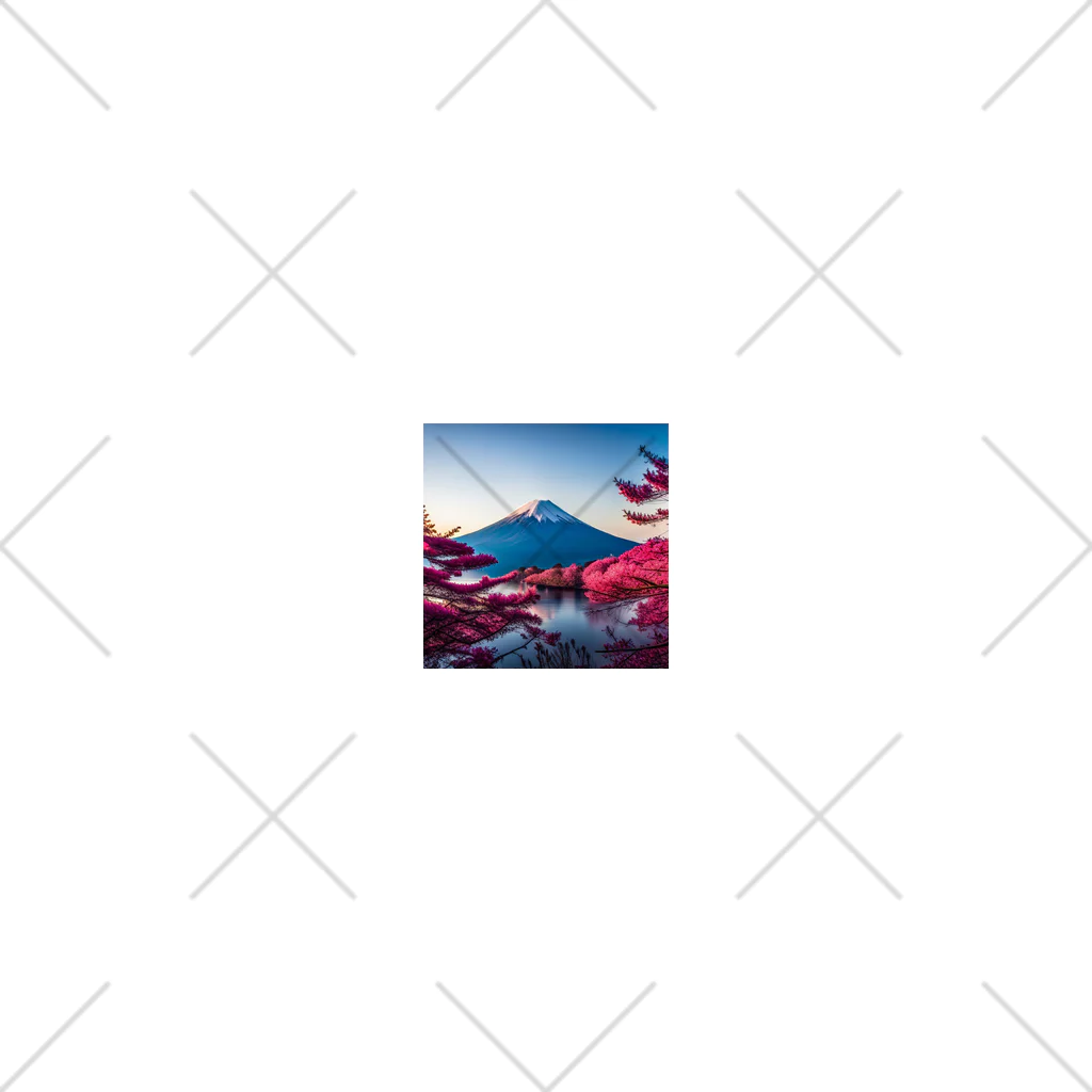 P.H.C（pink house candy）の富士山と紅葉、そして湖のグッズ くるぶしソックス