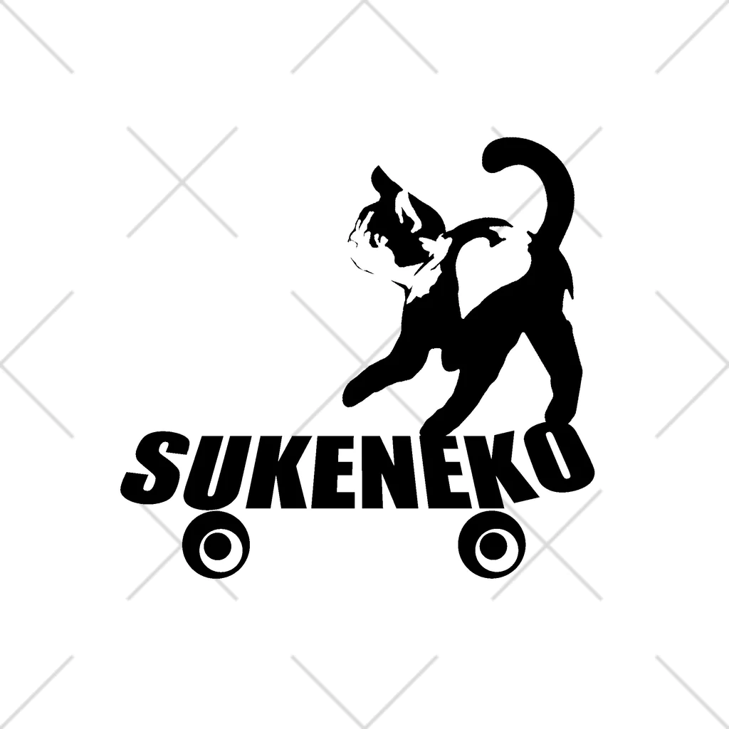 SUKENEKO　スケネコのSUKENEKO(スケネコ)ロゴ くるぶしソックス