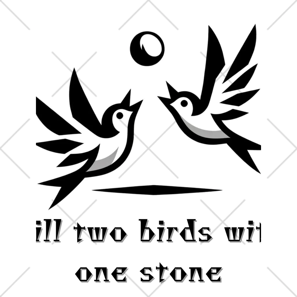 &AIの一石二鳥(Kill two birds with one stone) くるぶしソックス