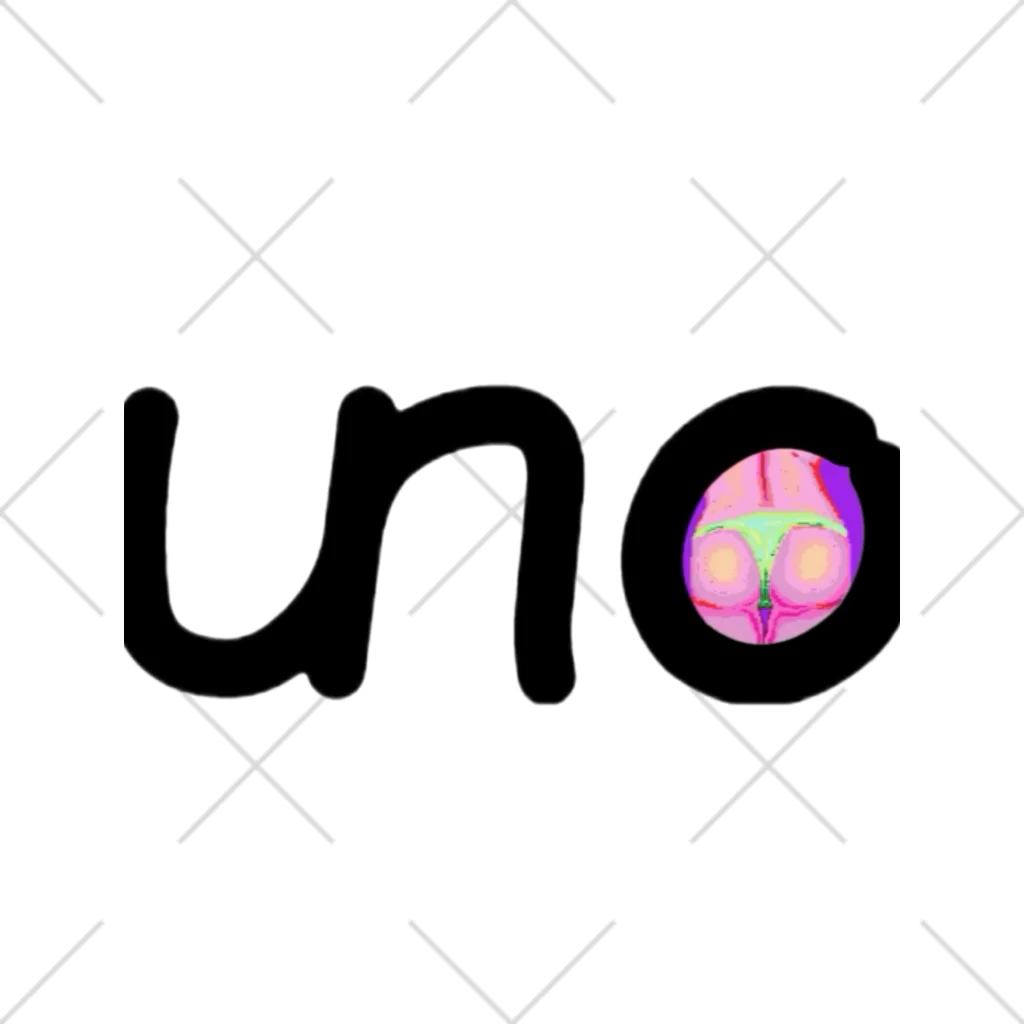 unoのUNOロゴ×ドットビキニヒップ くるぶしソックス