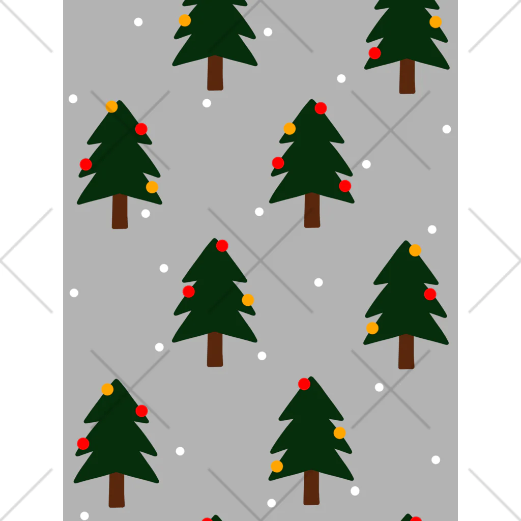 mkumakumaのクリスマスツリー Ankle Socks