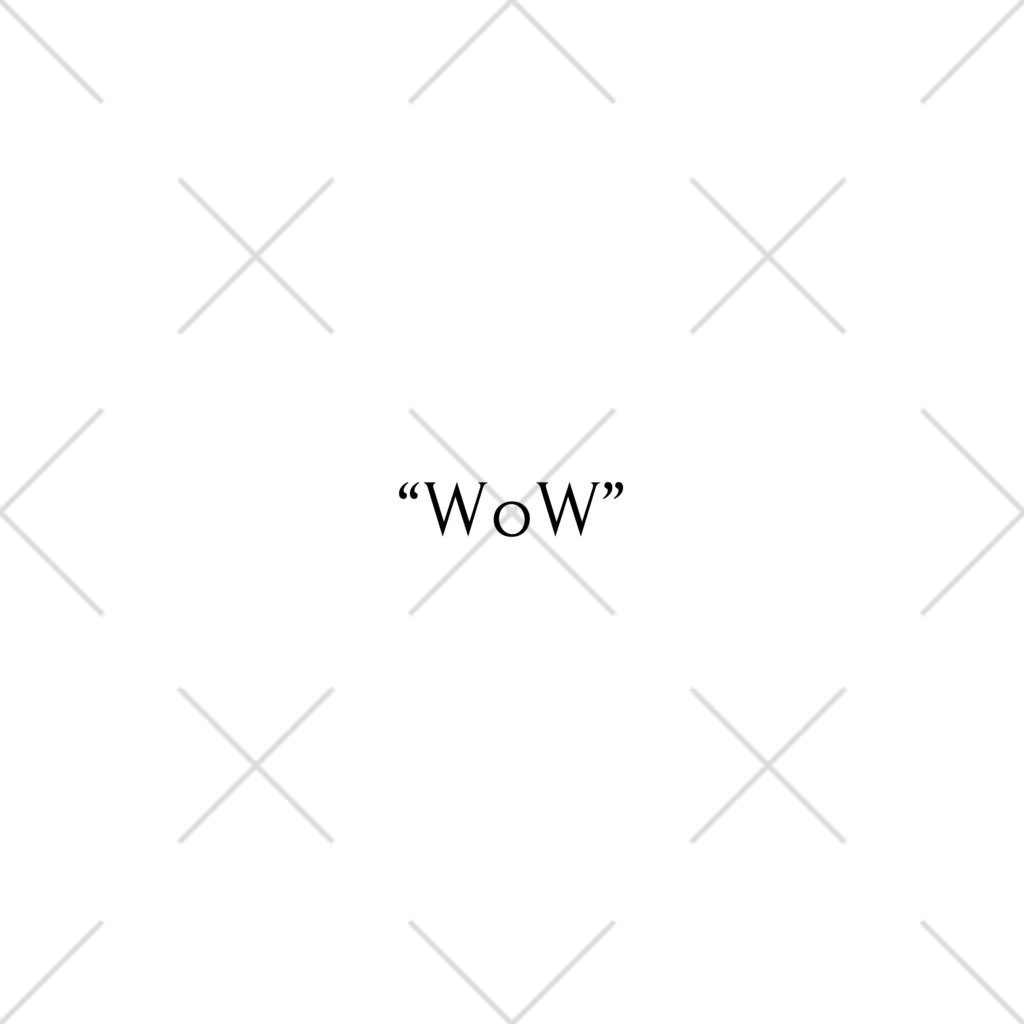 "WoW"の"WoW" くるぶしソックス