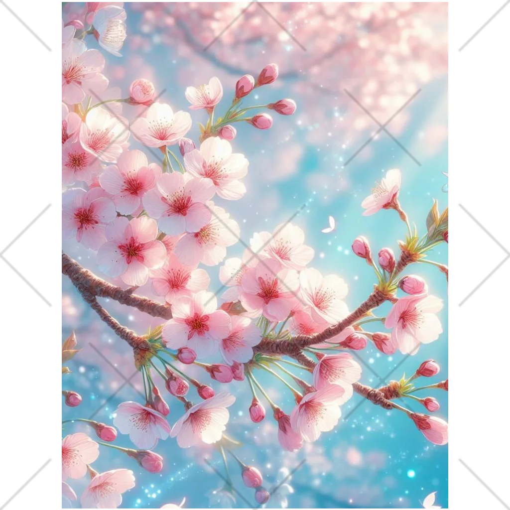 終わらない夢に🌈の美しい桜🌸✨ くるぶしソックス