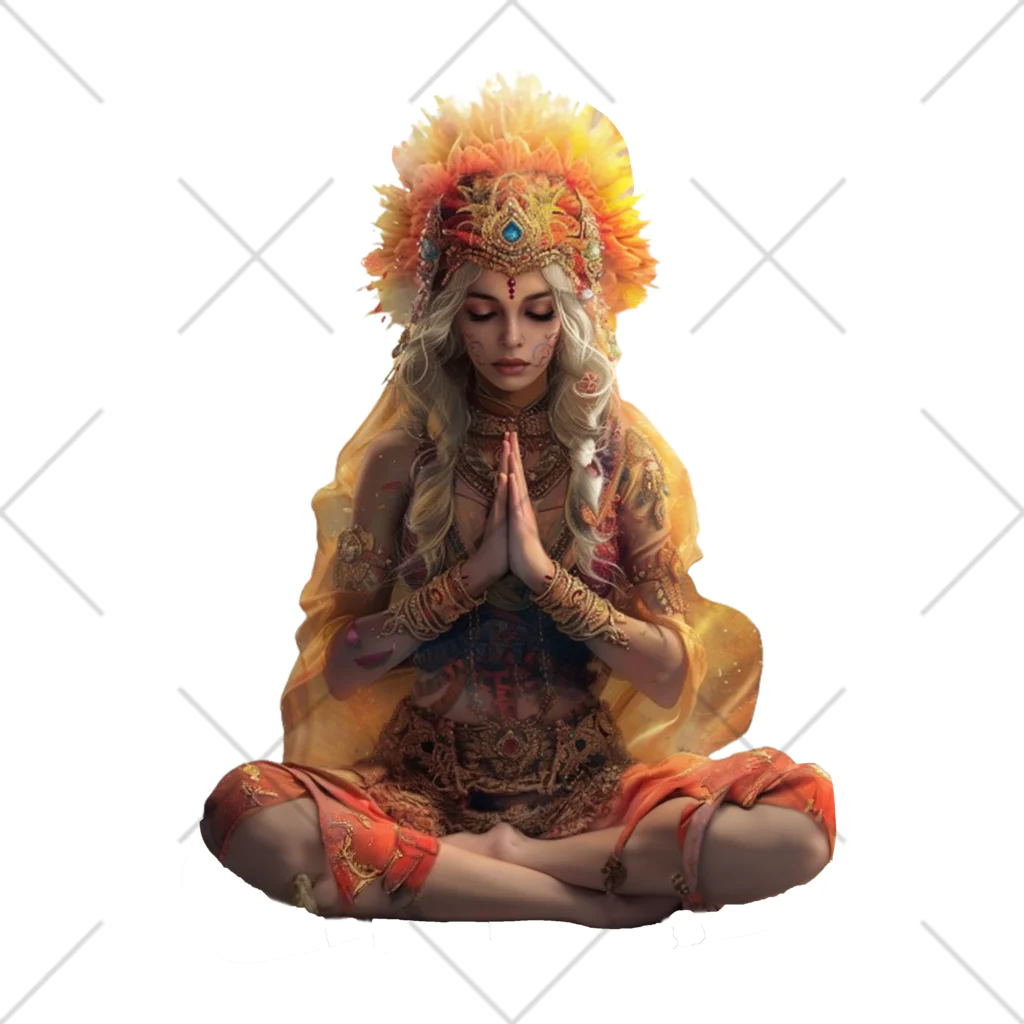 Chi3のアジアの女神の祈り くるぶしソックス